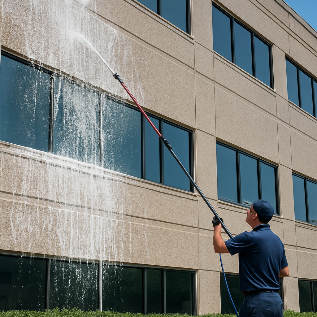 Full building soft wash on a multi-story strata property